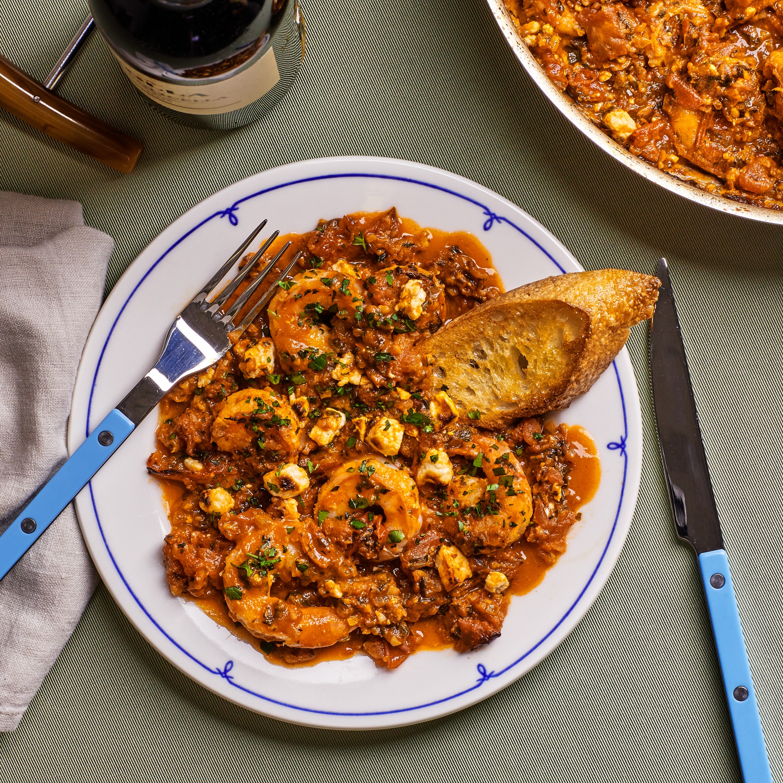 Shrimp With Feta and Tomatoes