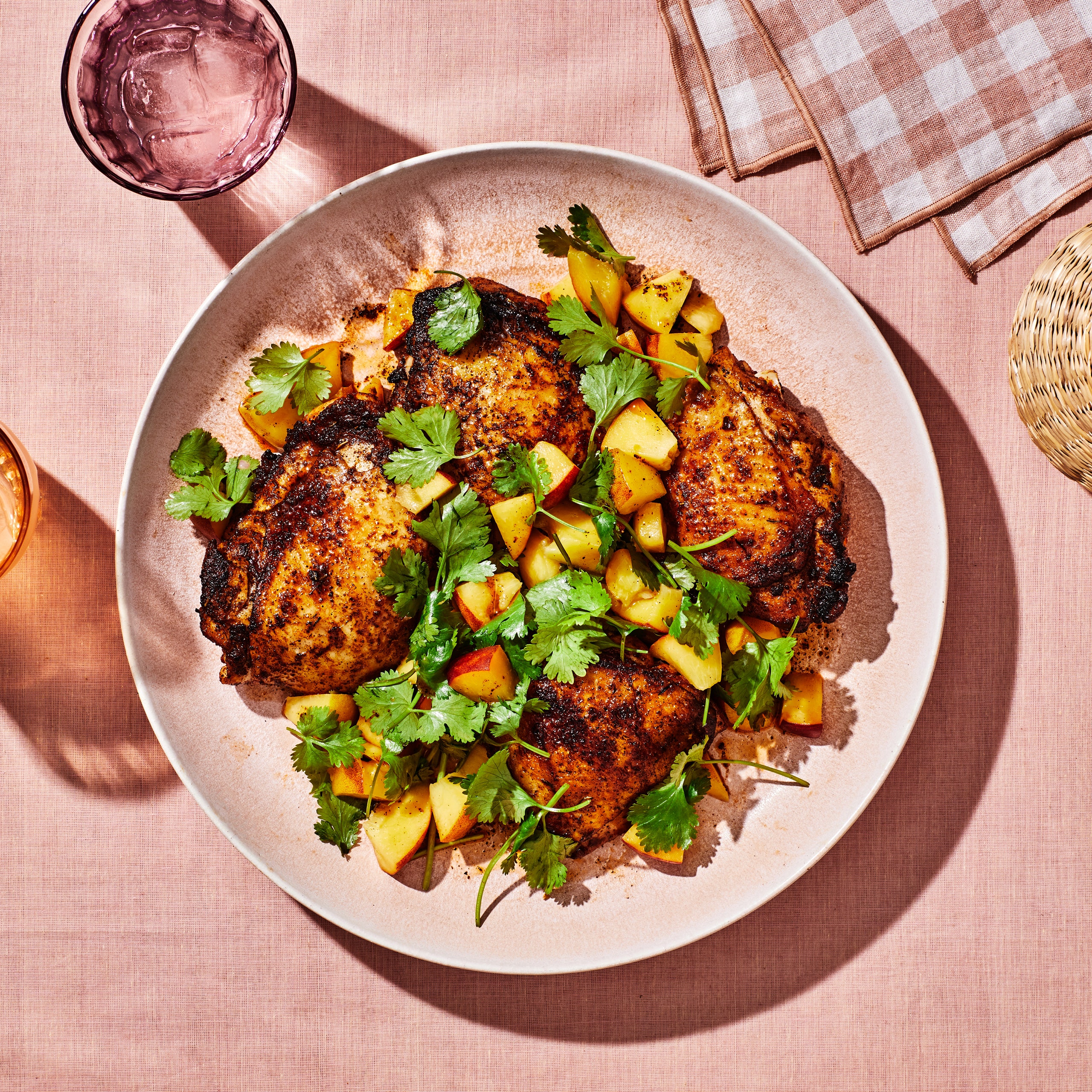 Cajun Chicken With Peach Salsa